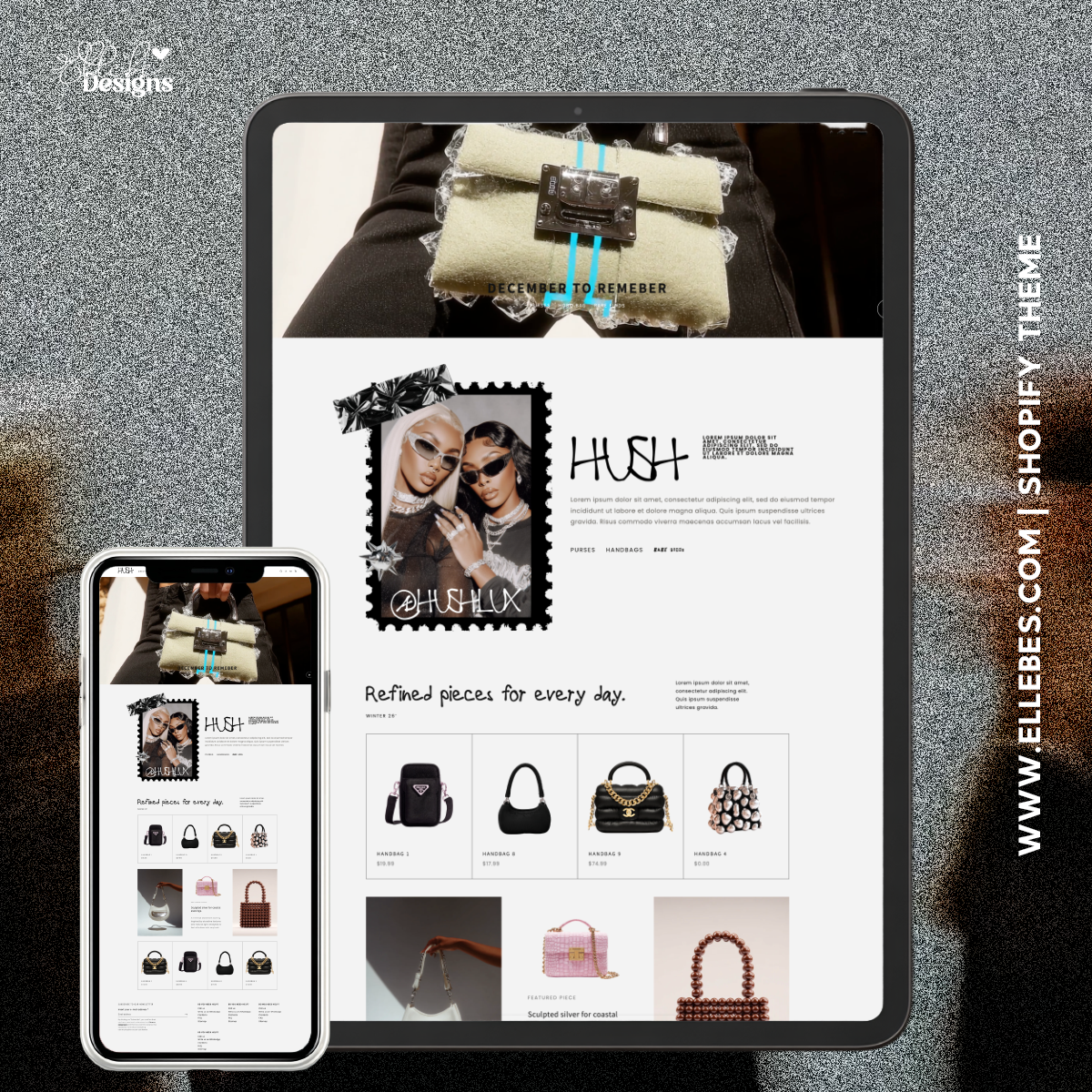 Hush One-Page Shopify Template